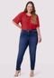 Calça Jeans Skinny Plus Size Escura - Marca Lunender