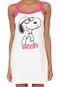 Camisola Snoopy Estampada Branca/Pink - Marca Snoopy