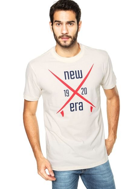 Camiseta New Era Surfing Up Bege - Marca New Era