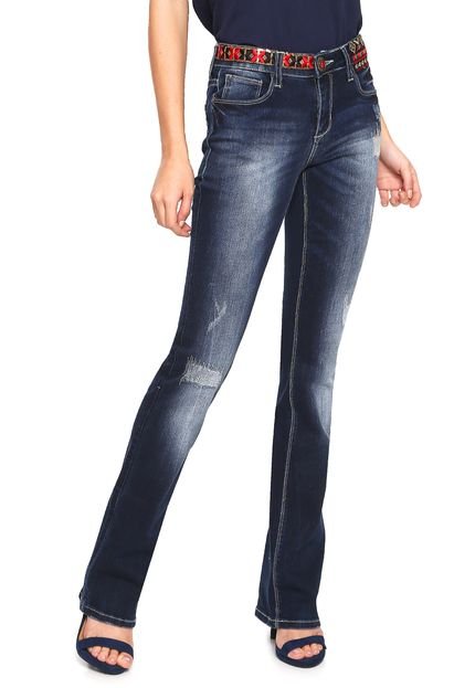 Calça Jeans Desigual Reta Nai Azul - Marca Desigual