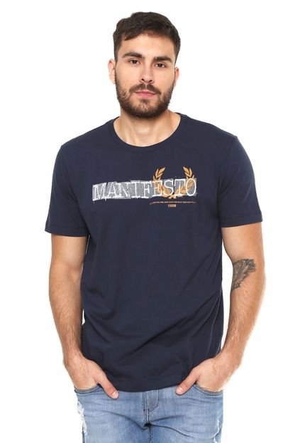 Camiseta Forum Estampada Azul-marinho - Marca Forum