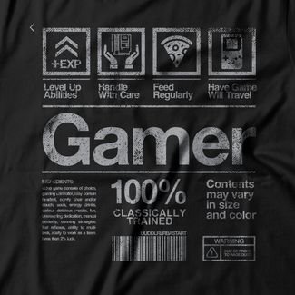 Camiseta Feminina Gamer - Preto