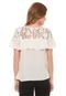 Blusa For Why Renda Off-white - Marca For Why