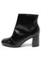 Bota DAFITI SHOES Cano Curto glitter Preta - Marca DAFITI SHOES