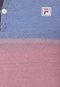 Pólo  Fila  Striped Degray Azul - Marca Fila