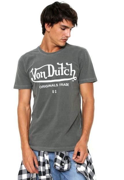 Camiseta Von Dutch Original Trade Cinza - Marca Von Dutch 