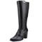 Bota Montaria Mr. Gutt Cano Longo Salto Grosso Couro Preto - Marca Mr. Gutt