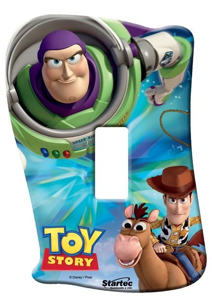 Placa de Interruptor Toy Story Sem Interruptor Startec Azul - Marca Startec