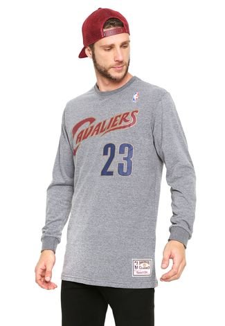 Camiseta Mitchell & Ness Cleveland Cavaliers Cinza