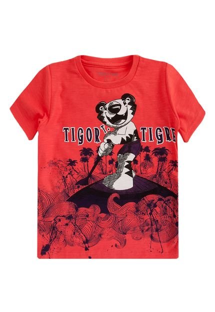 Camiseta Tigor T. Tigre Surf Vermelha - Marca Tigor T. Tigre