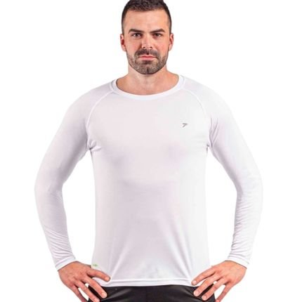 Camiseta Poker Fator de Proteção UV50  Masculina III - Branco - Marca Poker