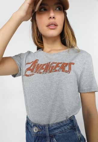 Blusa Cativa Marvel Avengers Cinza