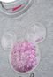 Vestido Disney Infantil Glitter Cinza - Marca Disney
