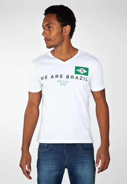 Camiseta Calvin Klein Brasil Branca - Marca Calvin Klein Jeans