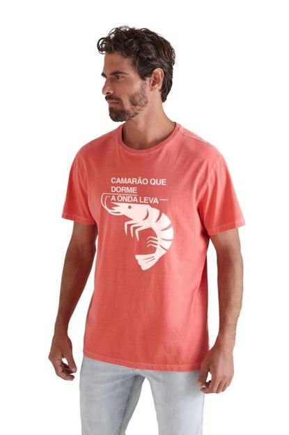 Camiseta Zeca Camarão Que Dorme Reserva Vermelho - Marca Reserva