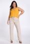 Blusa Plus Size em Viscose com Recorte Decote - Marca Lunender