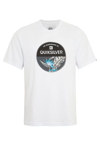 Camiseta Quiksilver Logo Branca