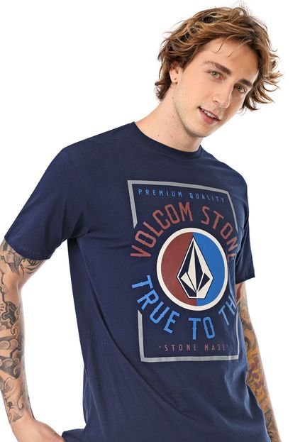 Camiseta Volcom Marume Azul-marinho - Marca Volcom