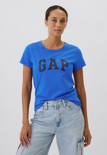 Camiseta GAP Reta Logo Azul - Marca GAP