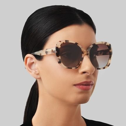 Óculos de Sol Redondo Vivara em Acetato Tartaruga - Marca Vivara