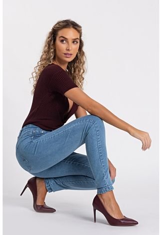 Calça Jeans Feminina Skinny Adela Clara New Denim