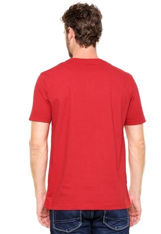Camiseta Aleatory Bordado Vermelha