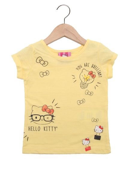 Blusa Hello Kitty Estampa Amarela - Marca Hello Kitty