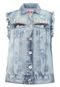 Colete Jeans Colcci Estonado Comfort Tachas Azul - Marca Colcci