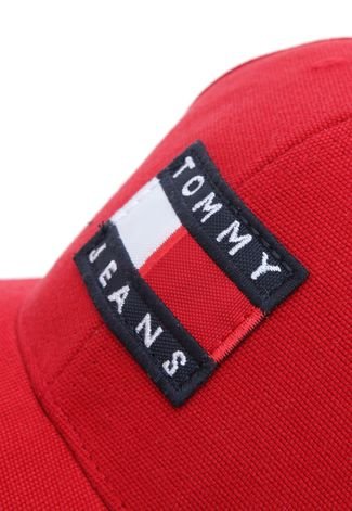 Boné Tommy Jeans Logo Vermelho