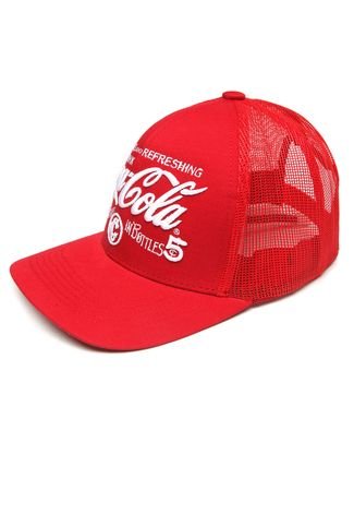 Boné Coca Cola Accessories Trucker Logo Vermelho