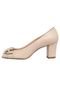 Peep Toe City Shoes Nude - Marca City Shoes