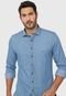 Camisa Jeans Dudalina Reta Lisa Azul - Marca Dudalina