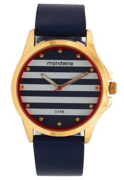 Relógio Mondaine 76687LPMVDH2 Dourado/Azul - Marca Mondaine