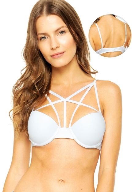 Sutiã Lorie Push-Up Strappy Branco - Marca Lorie
