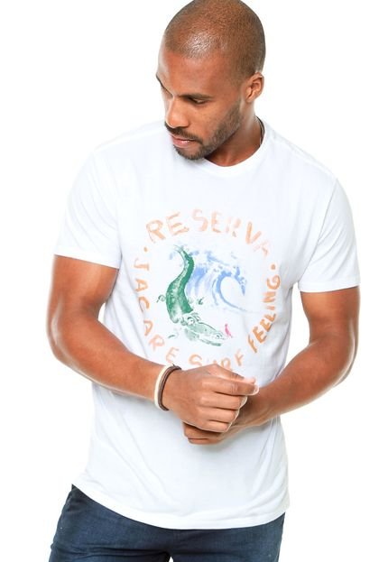 Camiseta Reserva Jacare Branca - Marca Reserva