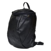 Mochila masculina pmt couro preto com zíper superior MOC03_P - Marca Malbork