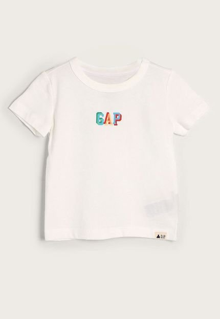 Camiseta Bebê GAP Logo Branca - Marca GAP