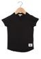 Blusa Calvin Klein Kids Manga Curta Menina Preto - Marca Calvin Klein Kids