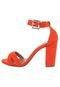 Sandália Salto Grosso Dafiti Shoes Laranja - Marca DAFITI SHOES