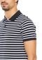 Camisa Polo Tommy Hilfiger Listrada Azul-Marinho/Branco - Marca Tommy Hilfiger