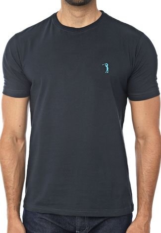 Camiseta Aleatory Lisa Azul-marinho