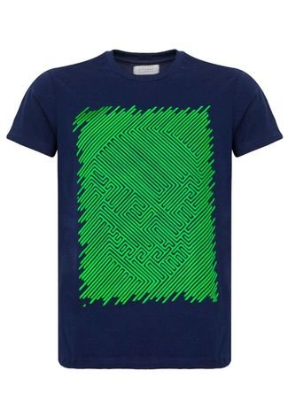 Camiseta FiveBlu Geometric Azul