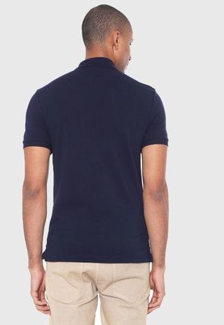 Camisa Polo Lacoste Slim Tag Azul-Marinho