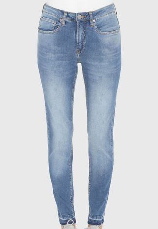 Calça Jeans Calvin Klein Jeans Skinny Estonada Azul