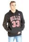 Moletom Mitchell & Ness Fechado Com Capuz Chicago Bulls Scottie Pippen Preto - Marca Mitchell & Ness