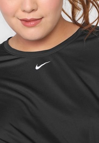 Camiseta Nike Plus Size One Df Ss Std Preta