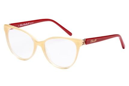 Óculos de Grau Lilica Ripilica VLR083 C3/50 Bege/Vermelho - Marca Lilica Ripilica