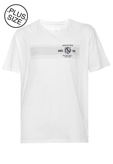 Camiseta Manga Curta Industrie Estampada Branca - Marca Industrie