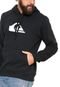 Moletom Flanelado Fechado Quiksilver Mountain Wave Preto - Marca Quiksilver