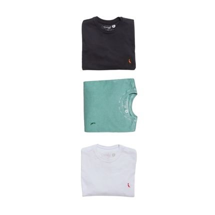 Kit 3 Camisetas Brasa E Limo Reserva Mini Preto - Marca Reserva Mini